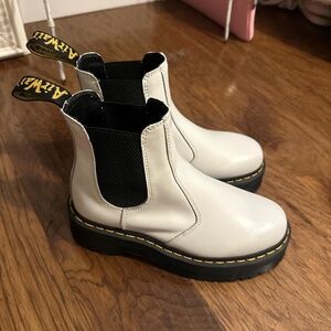White doc marten boots